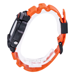 CASIO W-219H-4AVDF Digital Orange Black Resin Strap