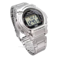 CASIO W-219HD-1AVDF Digital Silver Stainless Steel
