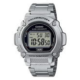 CASIO W-219HD-1AVDF Digital Silver Stainless Steel