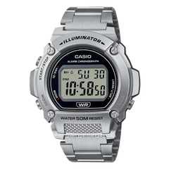 CASIO W-219HD-1AVDF Digital Silver Stainless Steel