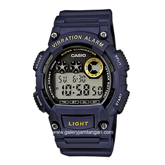 CASIO W-735H-2AVDF Digital Full Black Resin Strap