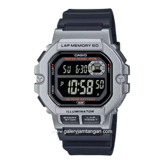 CASIO WS-1400H-1BVDF Digital Black Silver Rubber Strap