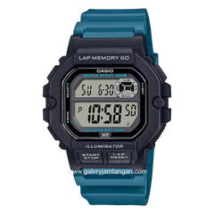 CASIO WS-1400H-3AVDF Digital Blue Black Resin Strap