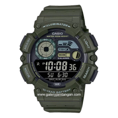 CASIO WS-1500H-3BVDF Digital Full Army Resin Strap