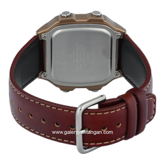 CASIO AE-1200WHL-5AVDF Brown Dial Black Leather Strap