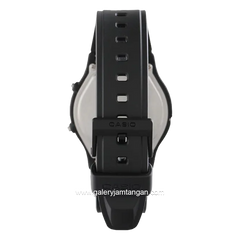 CASIO AW-49HE-1AVDF Dual Time Black Resin Strap