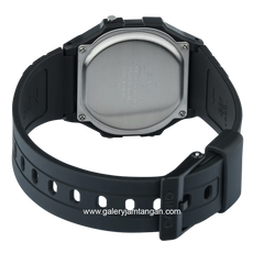 CASIO General F-105W-1ADF Black Digital Rubber Strap