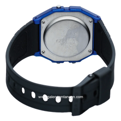 CASIO General F-91WM-2ADF Black Blue Digital Rubber Strap