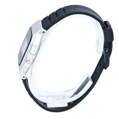 CASIO F-91WM-7ADF Digital Black Silver Resin Strap