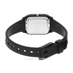 CASIO LQ-142-7EDF Black Dial White Resin Strap