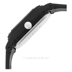 CASIO LQ-142-7EDF Black Dial White Resin Strap