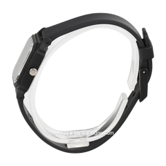 CASIO LQ-142E-7ADF Black Dial White Resin Strap
