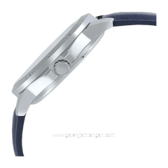 CASIO General LTP-V004L-2BUDF Blue Silver Leather Srap