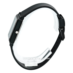 CASIO MQ-27-7BDF Black Dial White Resin Strap