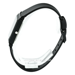 CASIO MQ-27-7EDF Black Dial White Resin Strap