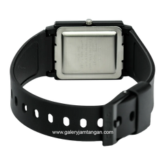 CASIO MQ-27-7EDF Black Dial White Resin Strap