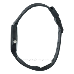 CASIO MQ-76-9ALDF Black Dial Gold Rubber Strap