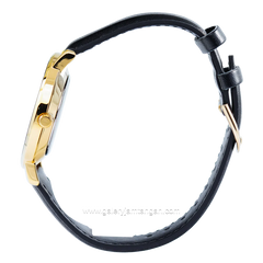 CASIO MTP-VT01GL-1B2UDF Black Gold Leather Strap