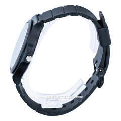 CASIO MW-240-7BVDF Black Dial White Rubber Strap