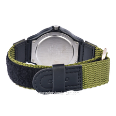 CASIO MW-240B-3BVDF Black Green Canvas Strap