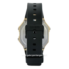 CASIO W-217HM-9AVDF Black Gold Resin Strap