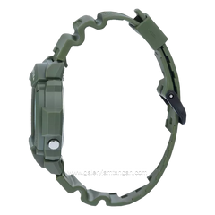 CASIO W-219HC-3BVDF Green Rubber Strap