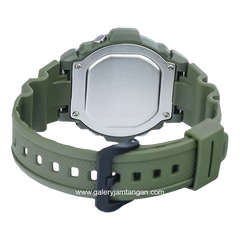 CASIO W-219HC-3BVDF Green Rubber Strap