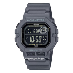 CASIO General WS-1400H-8BVDF Digital Gray Resin Strap