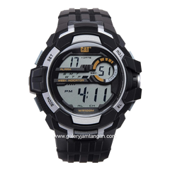 CATERPILLAR 1C.127.21.247 Black List Silver Rubber Strap