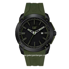 CATERPILLAR AH.161.23.123 Green Black Rubber Strap