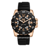 CATERPILLAR AR.191.21.139 Black Rosegold Analog Silicone Strap