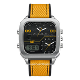 CATERPILLAR AS.149.27.137 Yellow Analog Digital Silicone Strap
