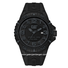 CATERPILLAR K3.121.21.111 Men's Full Black Rubber Strap