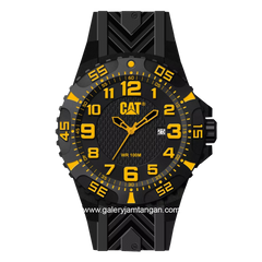 CATERPILLAR K3.121.21.117 Black List Yellow Rubber Strap