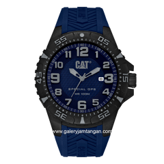CATERPILLAR K3.121.26.612 Blue Black Rubber Strap