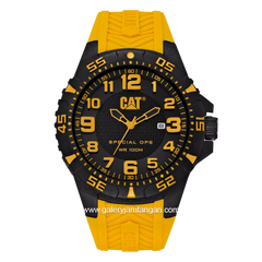 CATERPILLAR K3.121.27.117 Yellow Black Rubber Strap