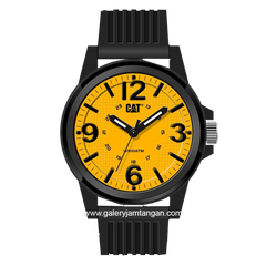 CATERPILLAR LF.111.21.731 Black Dial Yellow Rubber Strap