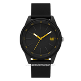 CATERPILLAR LJ.160.21.127 Black Second Hand Yellow Rubber Strap