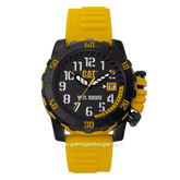 CATERPILLAR LK.171.27.117 Yellow Black Rubber Strap