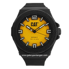 CATERPILLAR LO.111.21.711 Black Dial Yellow Rubber Strap
