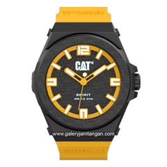 CATERPILLAR LO.111.27.137 Yellow Black Rubber Strap