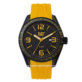 CATERPILLAR LQ.161.27.137 Yellow Dial Black Rubber Strap