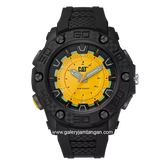 CATERPILLAR LU.160.21.721 Black Dial Yellow Thermoplastic Polyurethane Strap