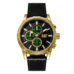 CATERPILLAR NR.183.34.123 Black Gold Leather Strap