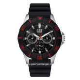 CATERPILLAR PZ.149.21.128 Black Silver Rubber Strap