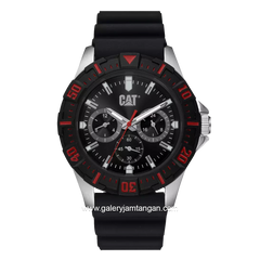 CATERPILLAR PZ.149.21.128 Black Silver Rubber Strap