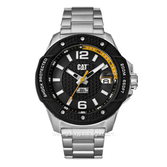 CATERPILLAR SJ.141.11.131 Silver Black Stainless Steel