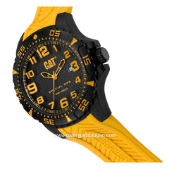 CATERPILLAR K3.121.27.117 Yellow Black Rubber Strap