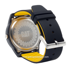 CATERPILLAR LJ.160.21.127 Black Yellow Rubber Strap