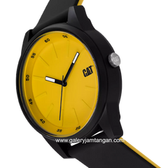 CATERPILLAR LJ.160.21.721 Black Dial Yellow Rubber Strap